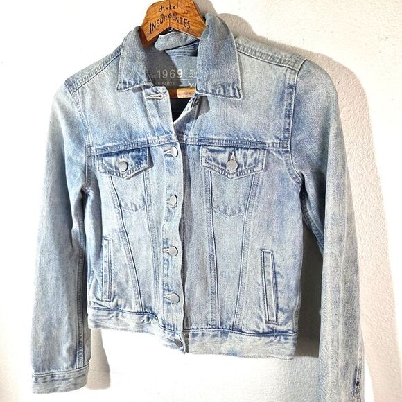Womem's GAP 1969 Blue Cotton Denim Button Up Jacket Size XS - Picture 3 of 11